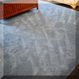 D07. Blue rug. 11'1” x 13' 7” - $250